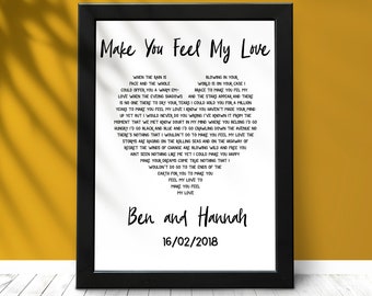 To Make You Feel My Love Etsy