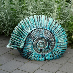 Garden sculpture ammonite image 4