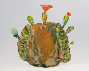 Ceramic cactus-sculpture. E 53