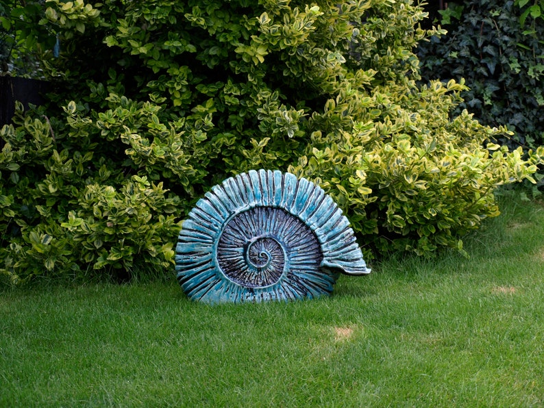 Garden sculpture ammonite image 3
