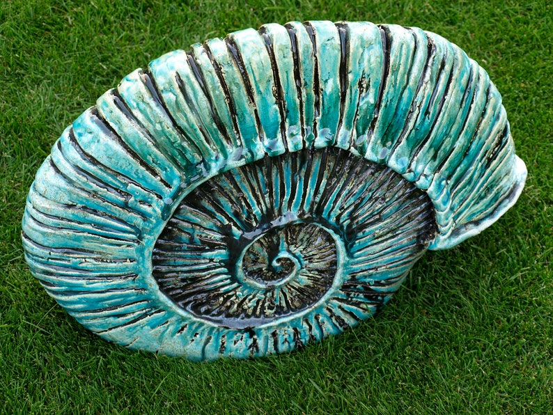 Garden sculpture ammonite image 6