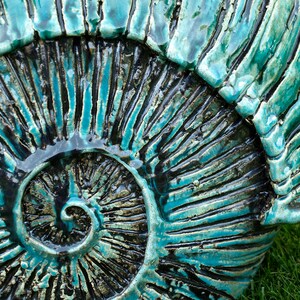 Garden sculpture ammonite image 7