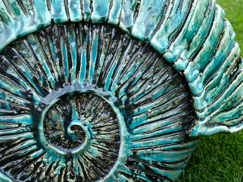 Garden sculpture ammonite image 7