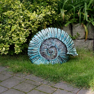 Garden sculpture ammonite image 2