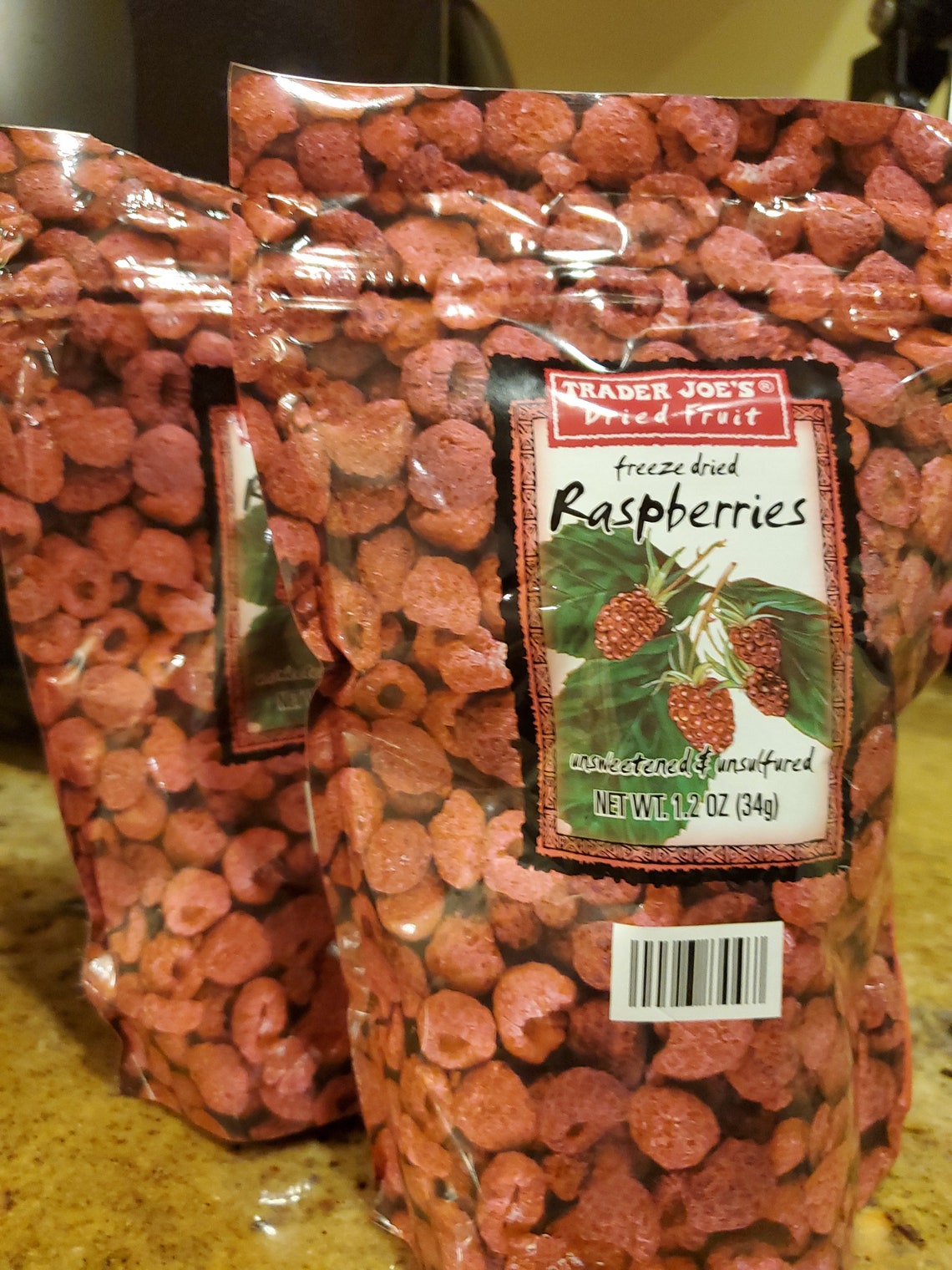 Raspberry dry food Trader Joe's Freeze Dried Fruit Etsy