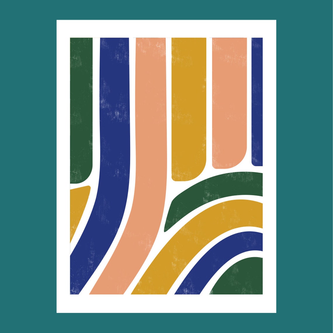 Set of 2 Abstract Prints Colourful Wall Art Contemporary Art for Your