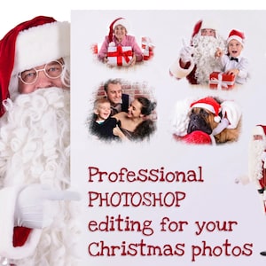 プロフェッショナルなクリスマス写真編集、ホリデー写真の強化、お祭りコラージュの作成、冬のワンダーランド写真編集