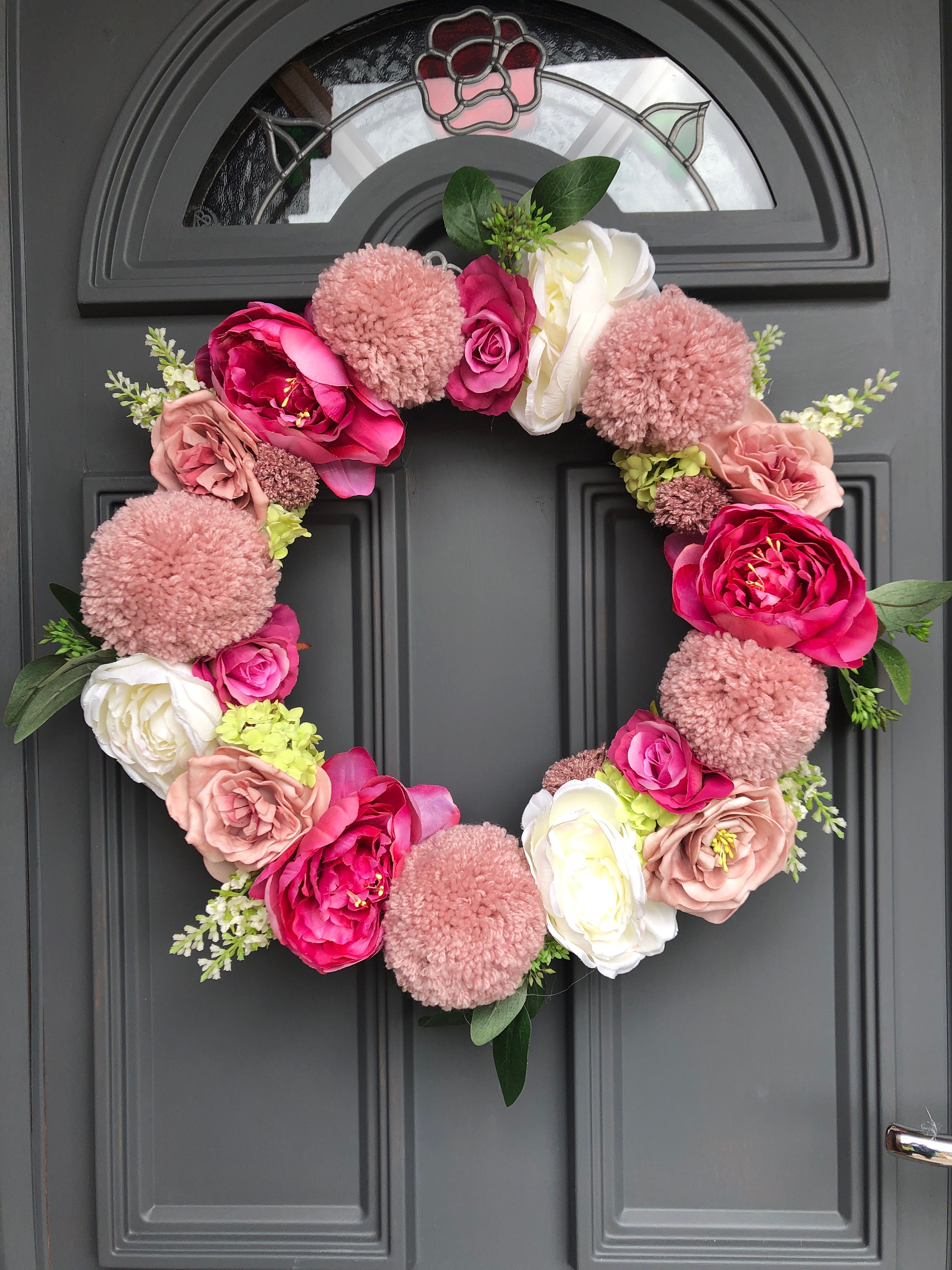 Silla Circular De Piel, Color Caqui, 45 Cm De Diámetro X 5 C