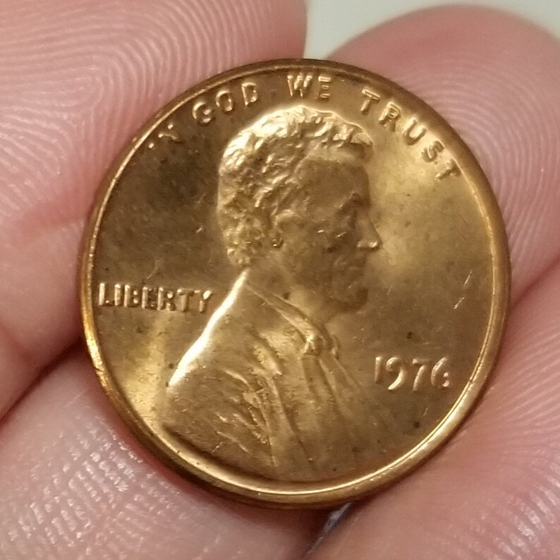 1976 US Penny Error Etsy