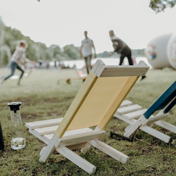 Strandstuhl - Picknickstuhl verschiedene Farben (mit/ohne Gravur)