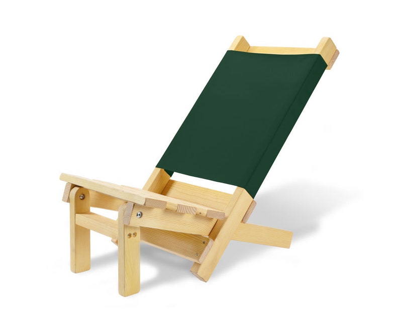 Beach Chair Picnic Chair Dark Green with/without engraving image 2