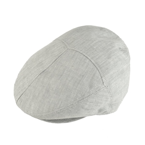 FLAT CAP - 100% Linen, Natural, Herringbone. Bailey Newsboy. Cabbie. Slider. Ascot - Bailey of Hollywood. Unisex. Free delivery