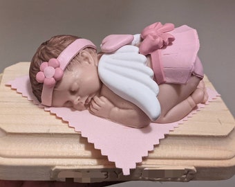 Custom Angel Baby Infant Loss Keepsake Stillbirth Miscarriage Ornament Remembrance Memorial Gift Personalized Baby Loss Figurine Sculpture