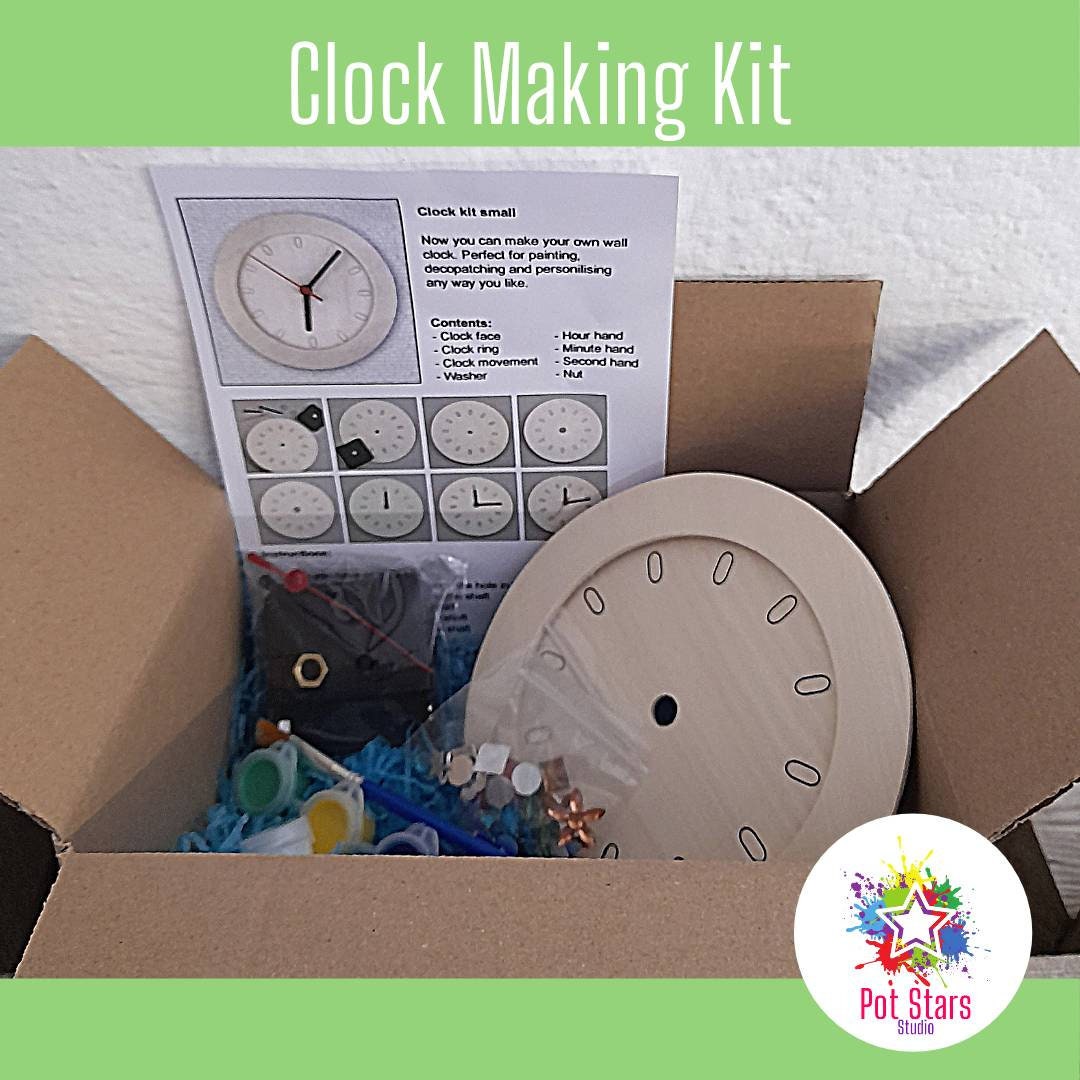 Clock Making Kit Kids Craft Kit Children's Activity Kit Gift for