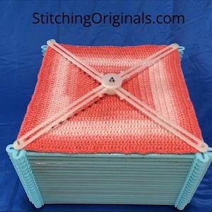 Jumbo Adjustable Blocking Board: Crochet Granny Squares Up to 12&quot;