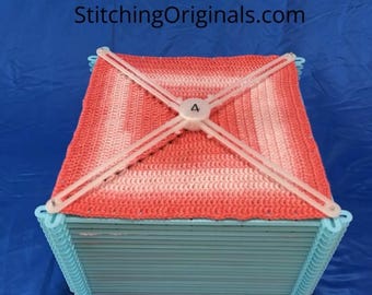 Verstellbares Jumbo-Blocking-Board - Blocken Sie bis zu 20 Quadrate gleichzeitig! - Für Größen von 2 &quot;bis 12&quot; auf einer Seite - Grandma Squares