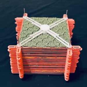 Adjustable Blocking Board for Granny Squares - Sizes 2&quot; to 10.5&quot;