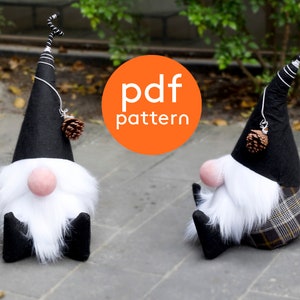 Gnome PDF Pattern, Gnome sewing pattern