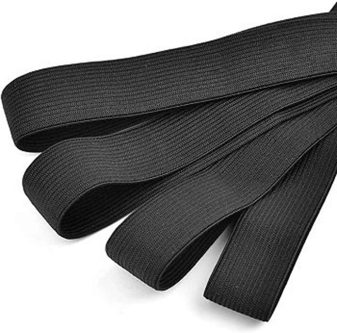 Knit Elastic 4 Wide Black Heavy Stretch High Elasticity Knit Elastic Band 3yard