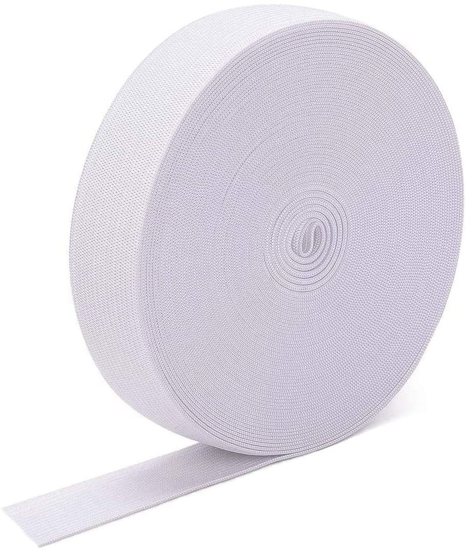 White Elastic 0.5, 1, 1.5 2 inch 15 yard high quality sewing elastic  USA