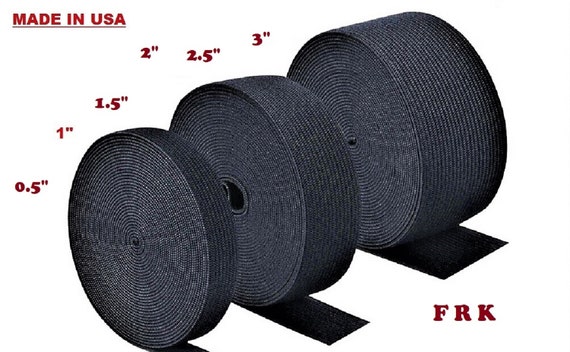 8 inch Wide Black Heavy Stretch High Elasticity Knit Elastic Band 1 Yard