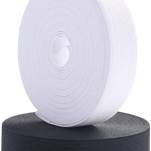 Elastic 1&quot; , 1.5&quot; , 2&quot;, 2.5&quot; inch high quality Sewing elastic 50 yard MADE IN USA Free Shipping