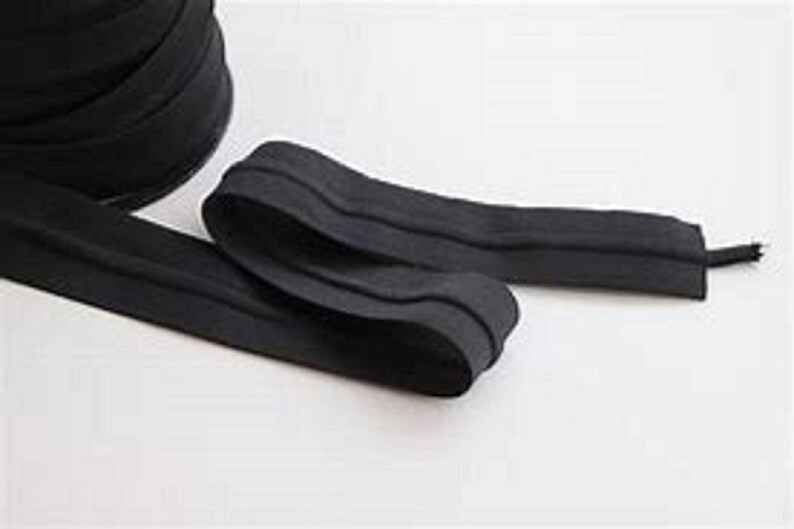 Sewing Draw Cord Elastic 1.5 Inch Wide Drawstring Elastic Black / White