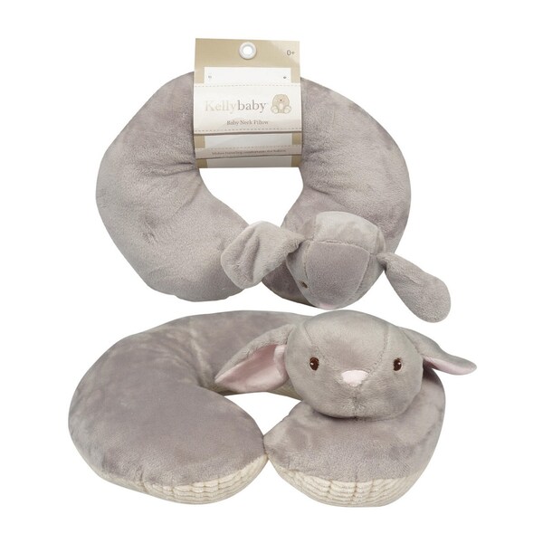 Baby Neck Pillow 10" bunny comfortable and helps support head and neck