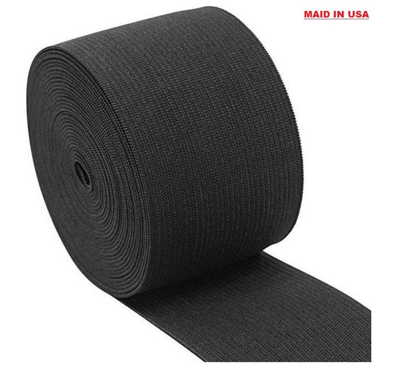 1.5 Inch Elastic Band 50 Yard Heavy Stretch Elastic Band. MADE IN USA