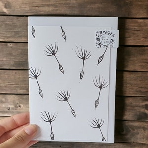 Wenskaart - Originele linosnede print - Drift ontwerp