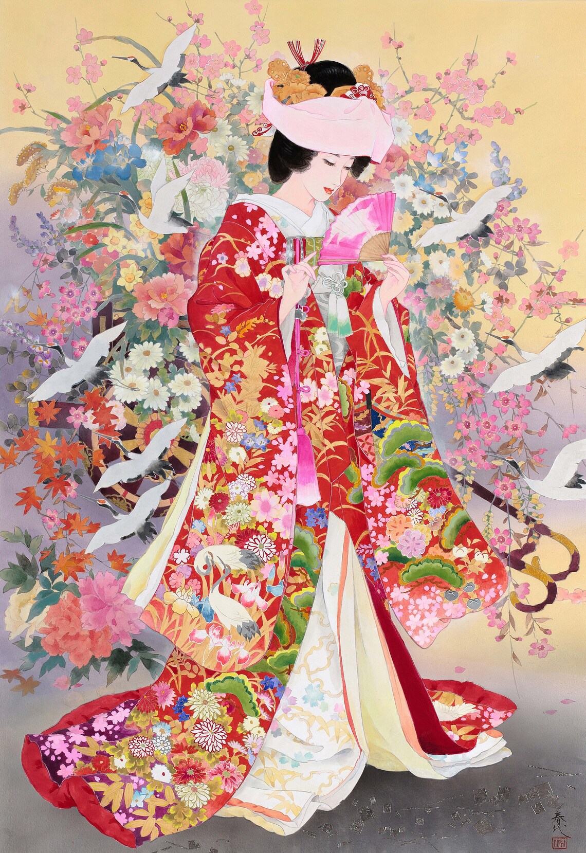 Geisha Girls Wall Art Prints Set of 3 Geisha Art Etsy