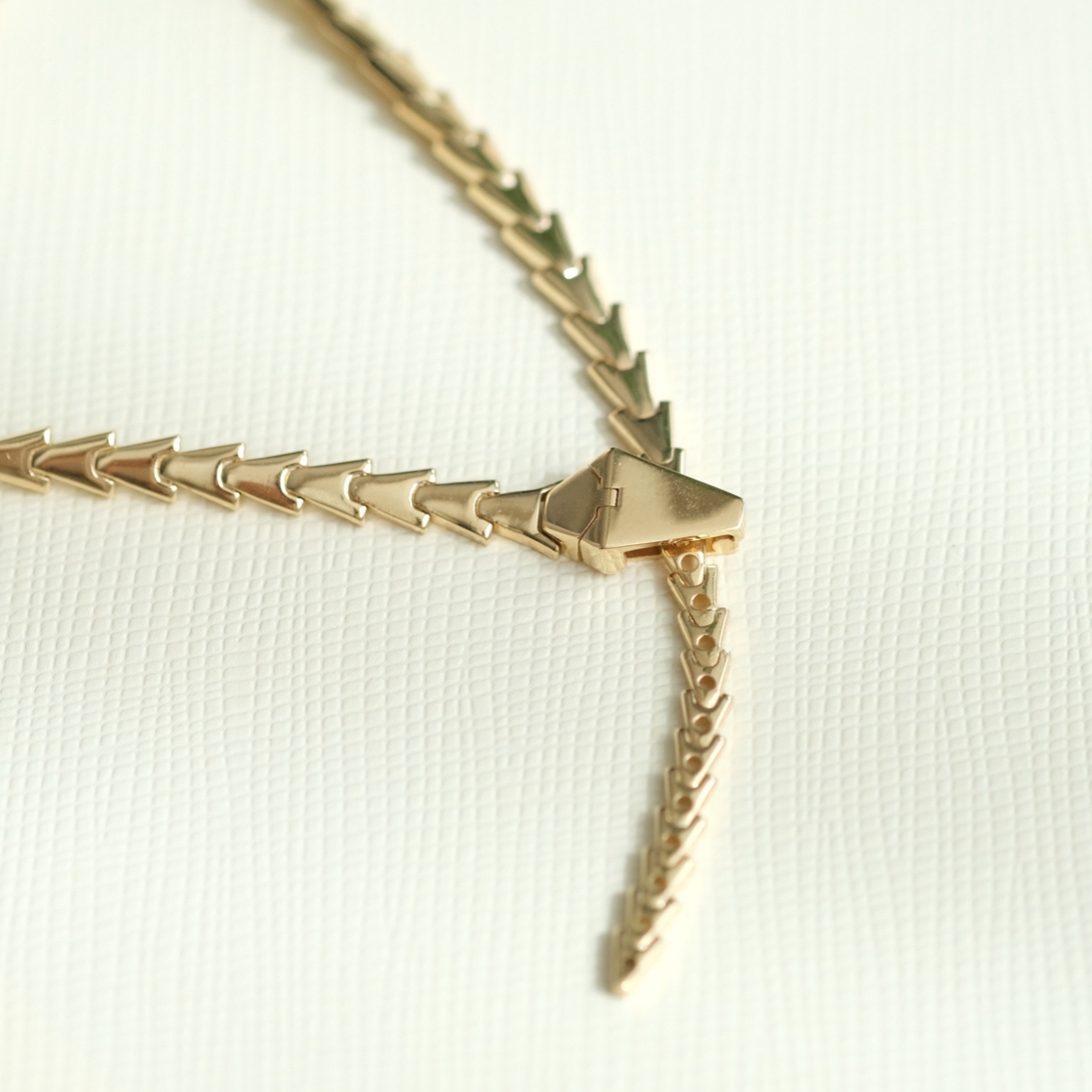 18K Solid Gold Adjustable Snake Bracelet,gold Snake Bracelet