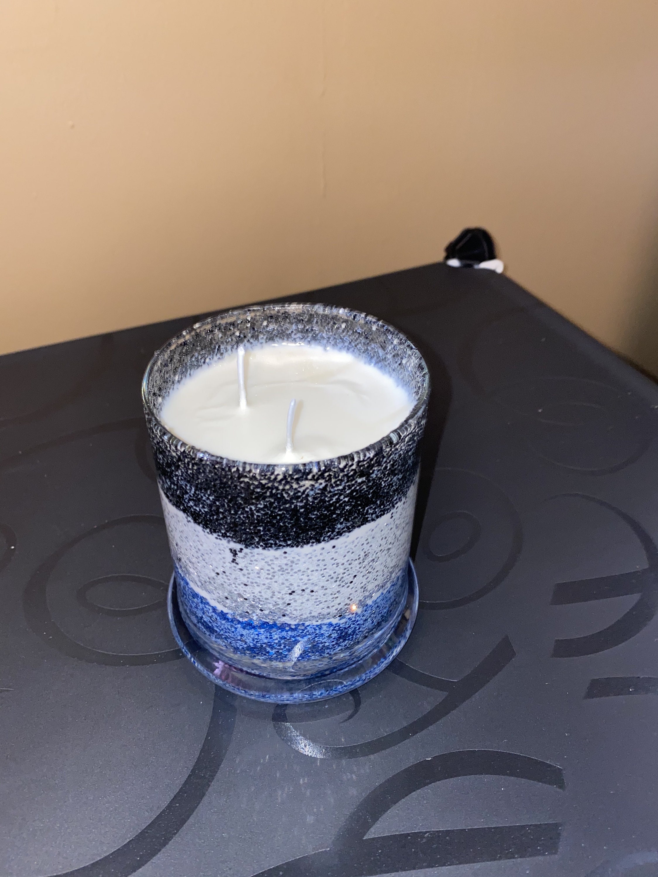 Scented Candle with Glitter Lid Home Décor Candle Floating Etsy