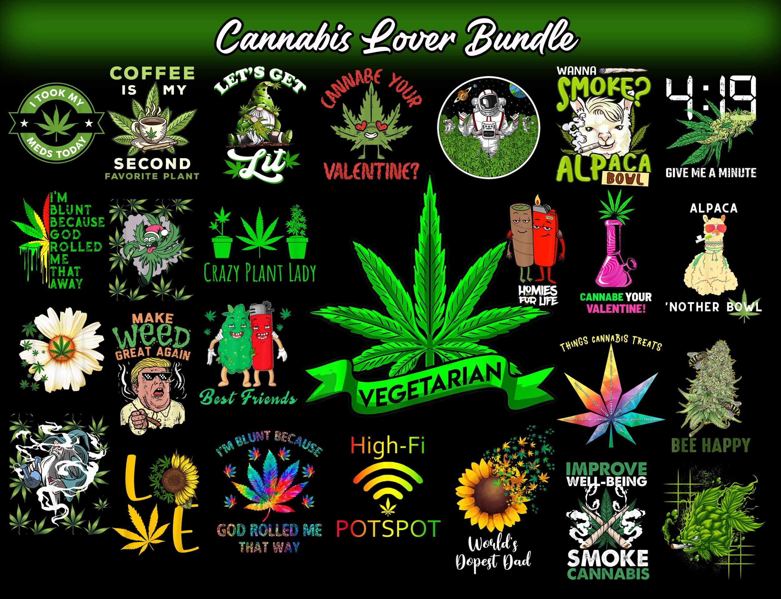 Combo 56 Cannabis Bundle Weed Png Dope Bundle Smoke Weed Etsy