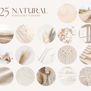 25 Instagram Highlight Covers, Neutral Themed Instagram Highlight Covers, Instagram Highlight Icon Story Cover, Story Highlight, Neutral