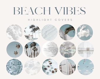 15 portadas de historias destacadas de Instagram con temática de playa azul, portadas naturales para historias destacadas de Instagram, portadas para historias destacadas de Instagram, historias destacadas de Instagram