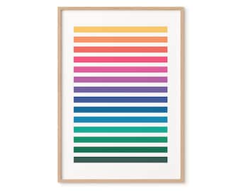 Color Palette-Art printable-Home Decor- Makkia Designs- Abstract Art- Rainbow Art-Rainbow Design-Color Print-Colorul Art-Art Design