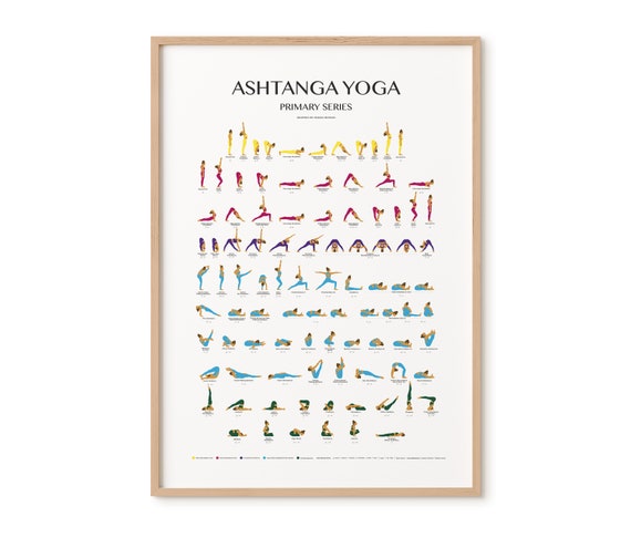 Ashtanga Primary Series-Digital File-Yoga Cheat Sheet-Yoga - Etsy Uk