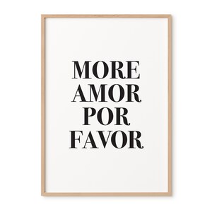 More Amor Por Favor Wall Art-DIGITAL ART-Printable Art-Print at Home-Stylish Poster Typography-Love Prints- Makkia Designs-More Amor-Love