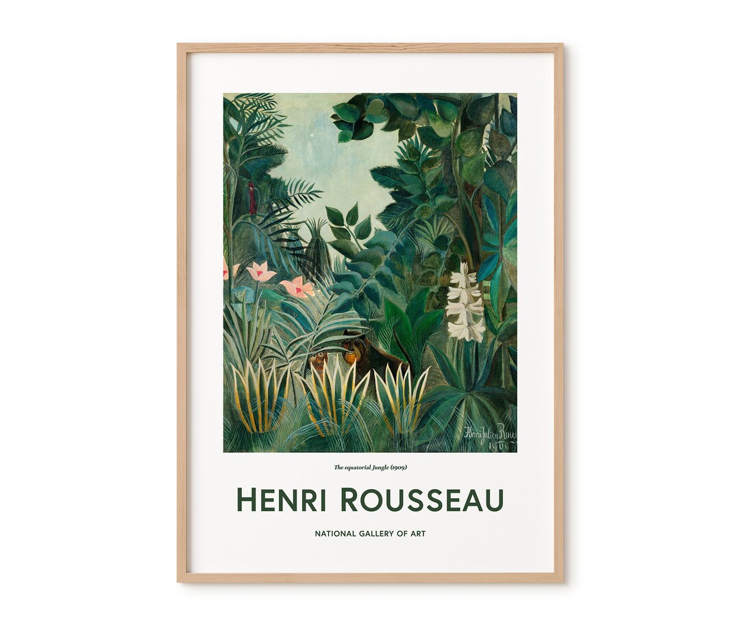 Henri Rousseau-home Decor-makkia Designs-henri Rousseau Print-the ...