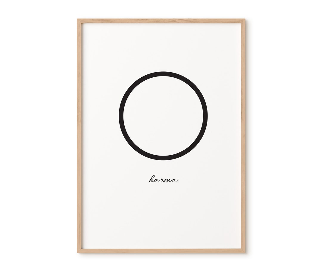 Karma PrintDIGITAL ARTKarma Wall DecorKarma Wall ArtKarma Written