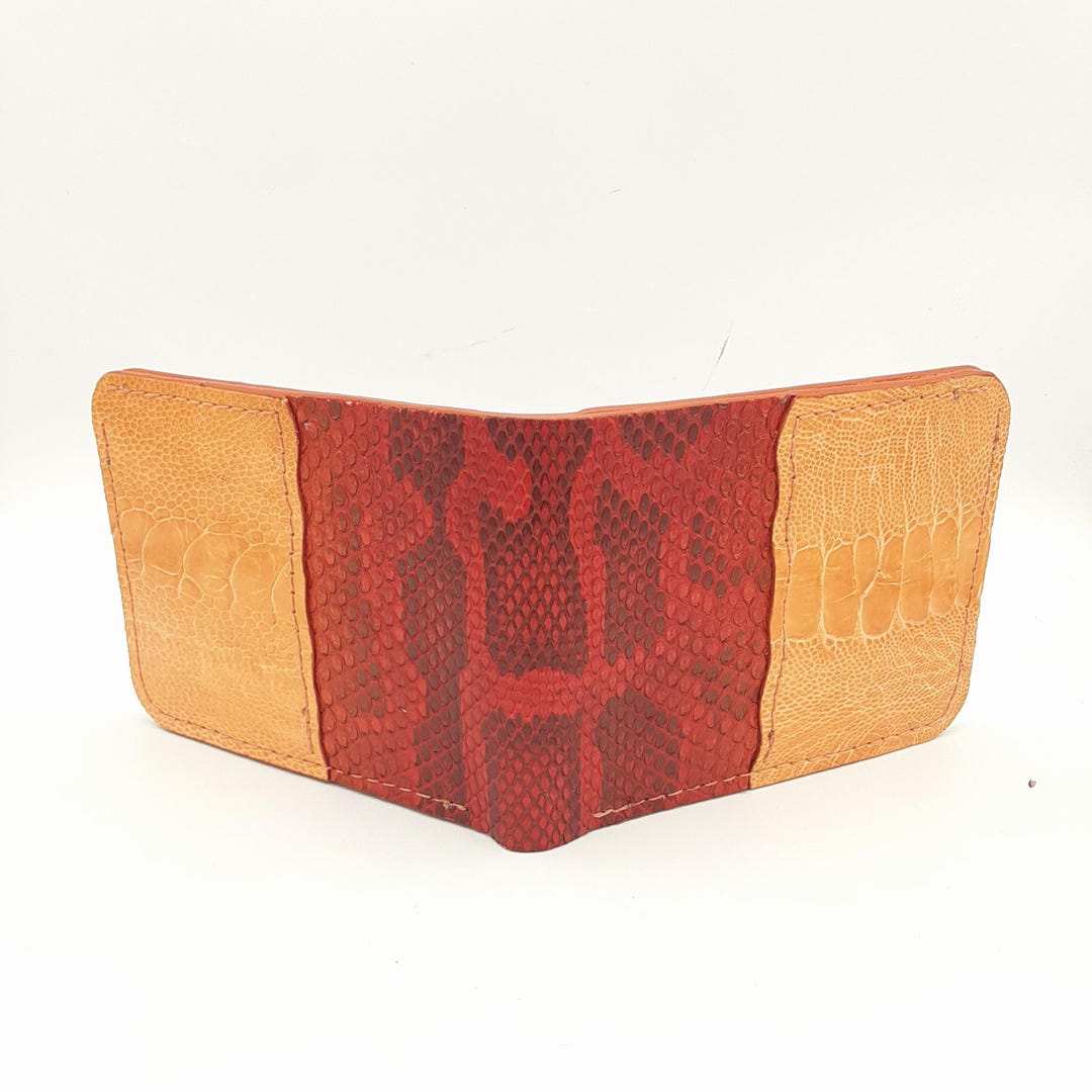 Custom Exotic Leather Bifold Wallet, Python & American Alligator ...