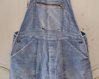 Vintage french Mont St Michel Aries Overalls Dungarees