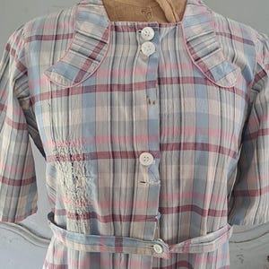 1930s French Cotton Workdress