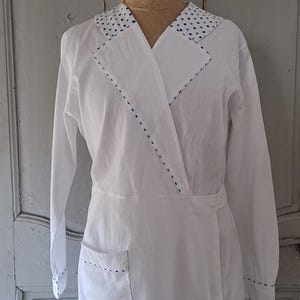 Vintage French Cotton Workdress Overall