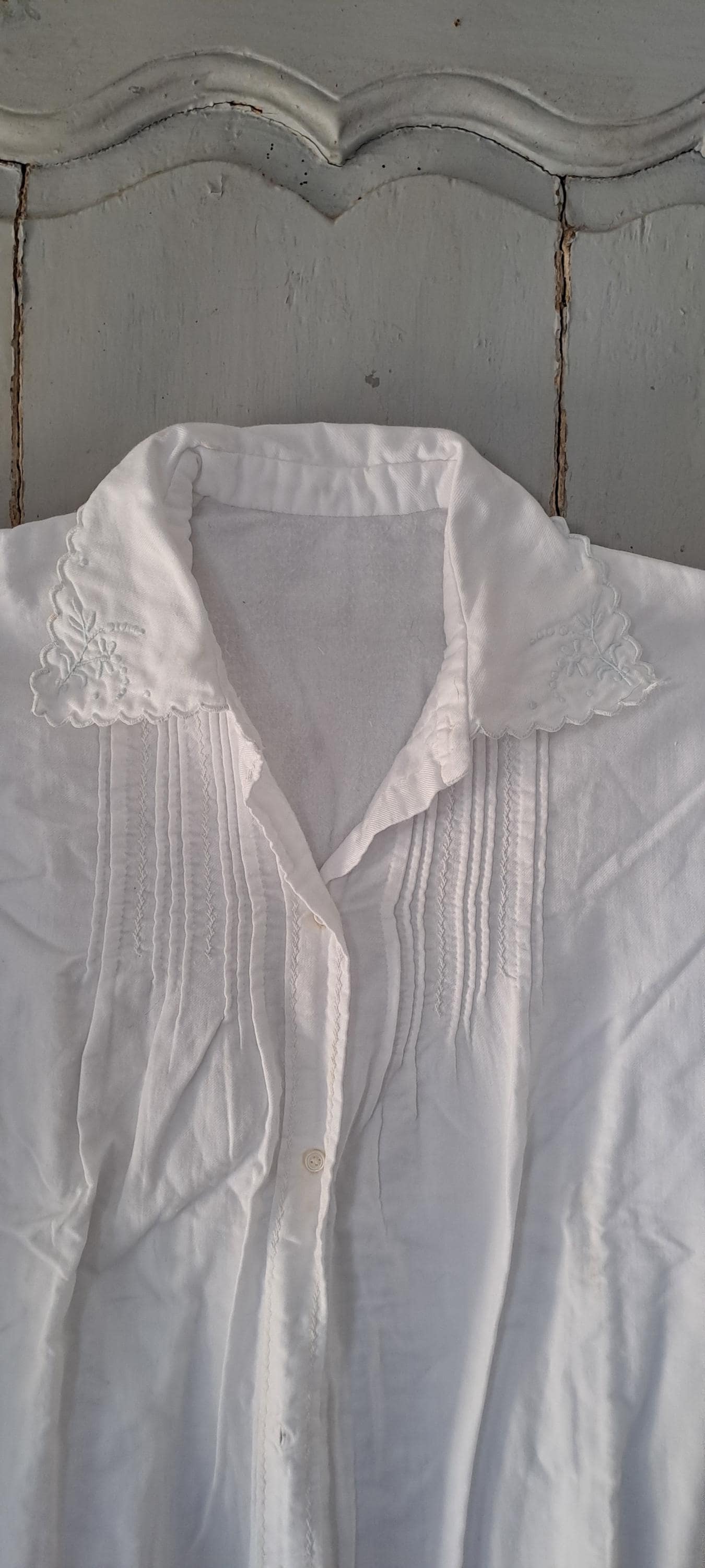 フランスアンティーク　コットンロンパース　シュミーズ アンティーク フランス コットン シュミーズ - Etsy 日本