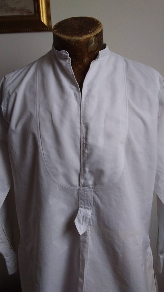 1930s French cotton Dress Shirt