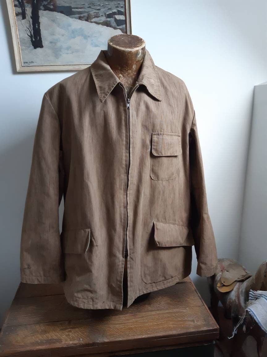 40s french vintage metis hunting jacket斜めに吊り上がった胸ポケット