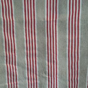 Panel aus Vintage Französisch Streifen Leinen Inlett Stoff