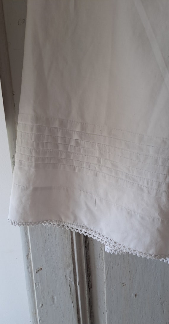 Antique French cotton petticoat jupon - image 3